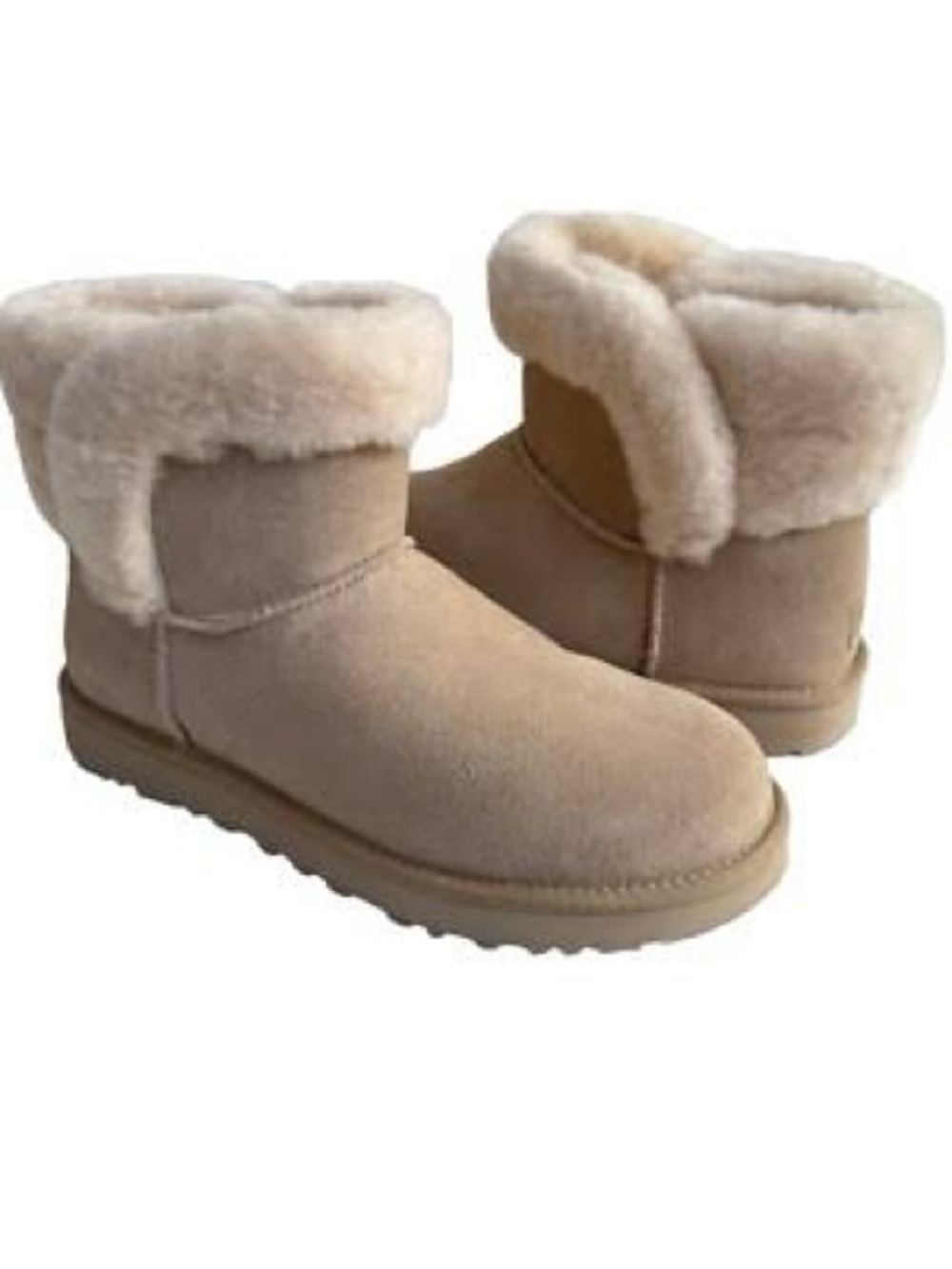 UGG Shearling Lined Short Boot - Sand